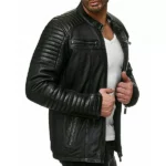 Slim Fit Biker Leather Jacket