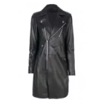 Womens Casual Black Slim Fit Coat