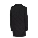 Womens Black Quilted Coat