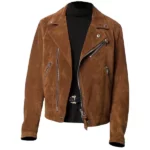 Mens Moto Suede Leather Jacket